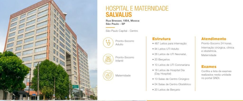 Planos de saude Hospital Salvalus